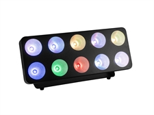 Eurolite LED Pixel Matrix Panel 2x5 Matrix-spotlight med 10x12Watt RGB/WW-LEDs, pixelstyring
