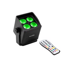 Eurolite AKKU Mini IP UP-4 QCL Spot MK2, 4 x 4 Watt RGBW (IP65) & IR Remote