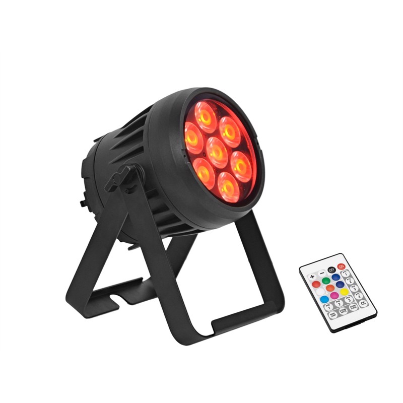 Eurolite AKKU IP65 PAR 7x8W 4-i-1 QCL RGBW LED\'er CRMX MK2