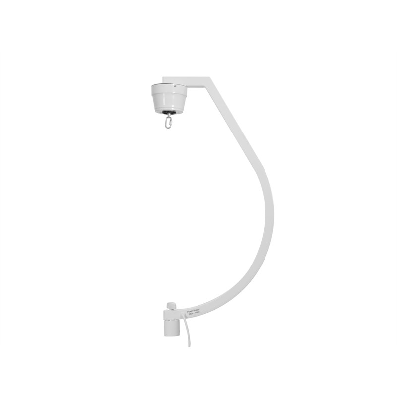 Spejlkugle beslag til stativ. Med motor. Max. 50 cm. Hvid