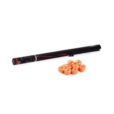 TCM FX Konfettirør. Elektrisk med streamers. 80 cm. Orange