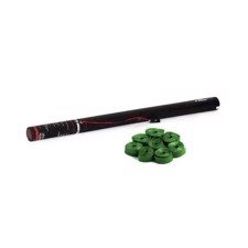 TCM FX Konfettirør. Elektrisk med streamers. 80 cm. Mørkegrøn