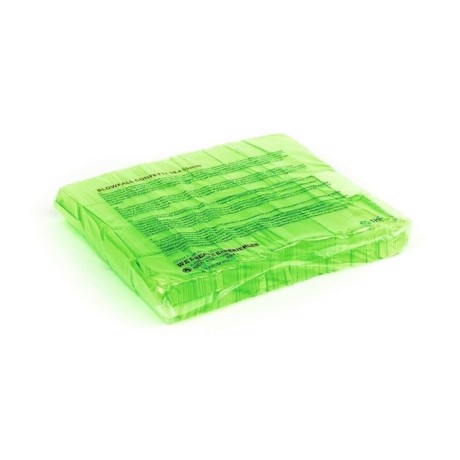 TCM Papir konfetti. Rektangulær. 55x18 mm. Neon-grøn. UV aktiv. 1 Kg.