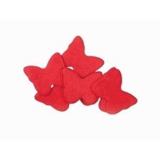 TCM Papir sommerfugle konfetti. 55x55 mm. Rød. 1 Kg.