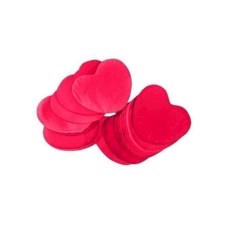 TCM Papir konfetti hjerter. 55x55 mm. Rød. 1 Kg.