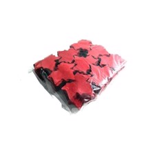 TCM Papir konfetti. Ahornblade. 100x100 mm. Rød. 1 Kg.