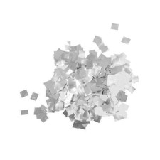 TCM Metallic konfetti. Regndråber 6x6 mm. Sølv. 1 Kg.