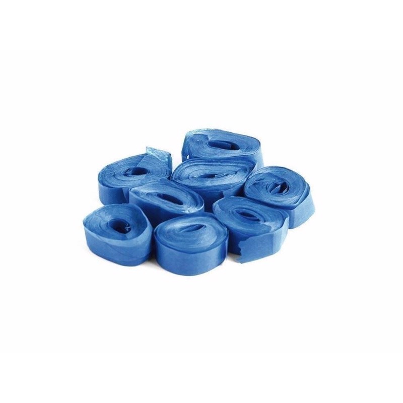 TCM Papir streamers. 5 meter x 0,85 cm. Mørkeblå. 100 stk.