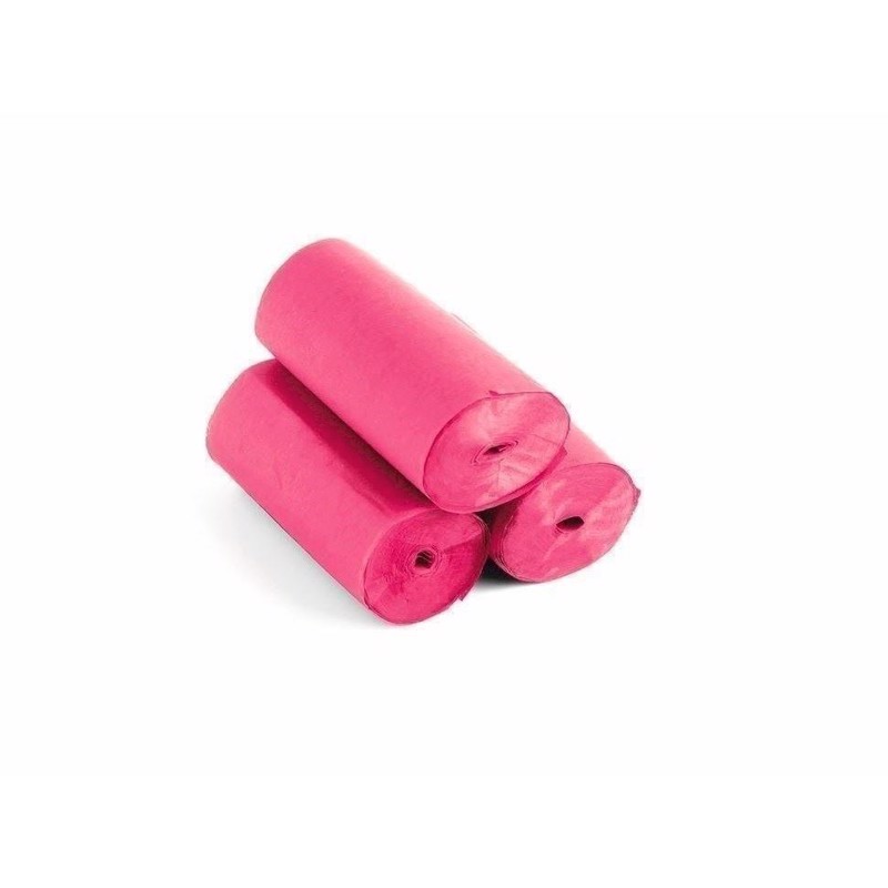 TCM Papir streamers. 10 meter x 5 cm. Pink. 10 stk.