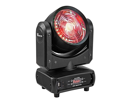 Eurolite LED TMH-W120 Moving head wash med 120 W RGB/WW LED og bagbelysning via RGB hypno