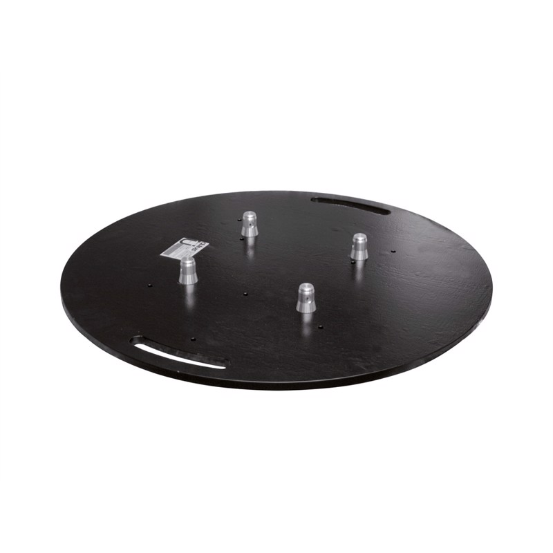 Alutruss Steel Base Plate round type AM bk