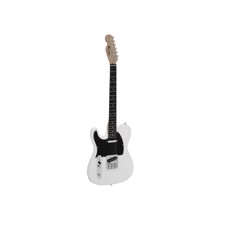 DIMAVERY TL-601 E-Guitar LH, white / black pick guard