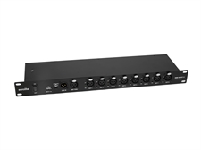 EUROLITE DMX Splitter med 8 galvanisk isolerede udgange, 3-pin XLR-stik