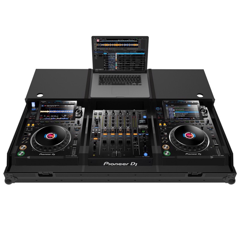 Flightcase til 2 x CDJ-3000 og 1 x DJM-900NXS2. Med udtrækshylde