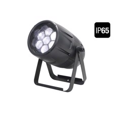FOS Ultra Par 7x RGBW LEDs, Zoom 5 to 45 degrees IP65