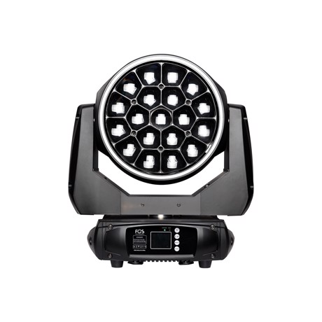 FOS Helix HP 19x 20 Watt main LEDs, 4 in 1 RGBW with zoom, multibeam, pixel effect, and front RGB ring