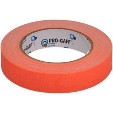 Glow gaffatape. 24 mm. x 22,8 m. Orange