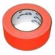 Glow gaffatape. 48 mm. x 22,8 m. Orange