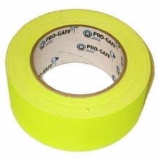 Glow gaffatape. 48 mm. x 22,8 m. Gul 