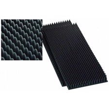 Højttalerskum. 4 cm. <br>2 stk. á  50 x 100 cm.