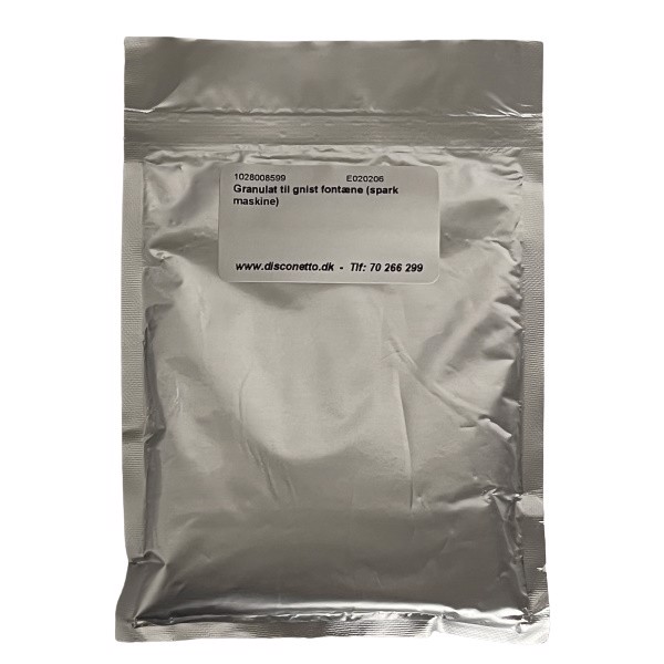 Granulat til gnist fontæne (spark maskine)