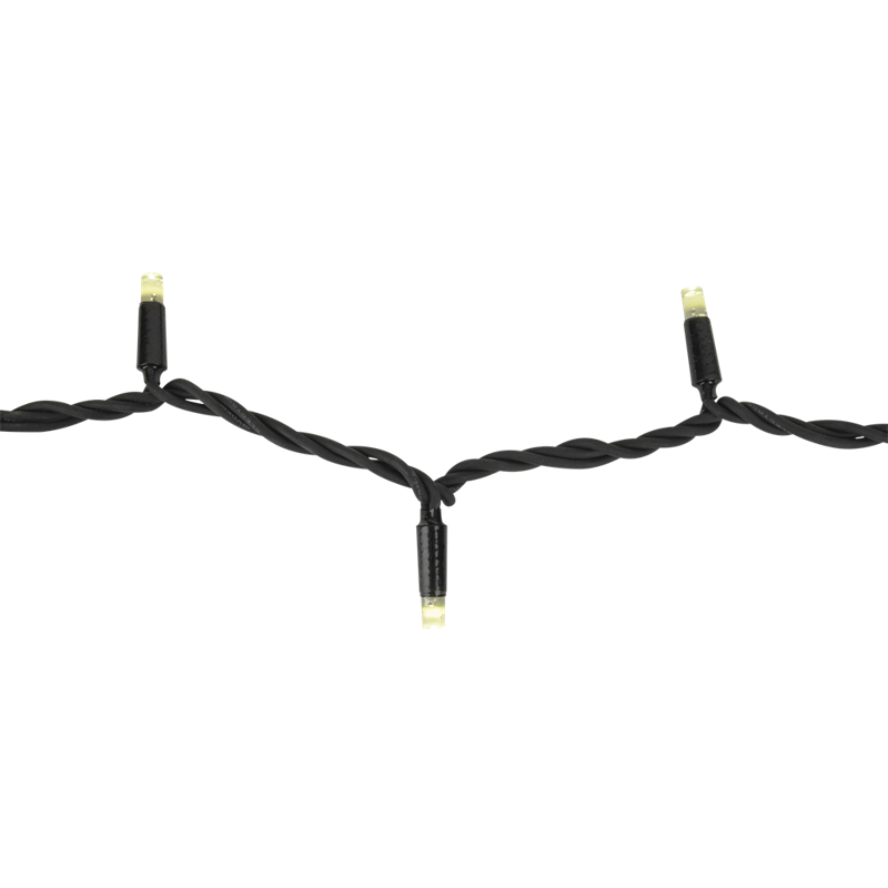 Showtec LED Statisk Strenge Lys WW Sort - 200 LEDs - 20 m
