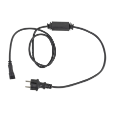 Showtec Strømkabel til LED-streng / Istap Sort - Schuko-stik