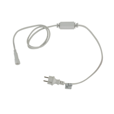 Showtec Strømkabel til LED Streng / Istaple Hvid - Schuko stik
