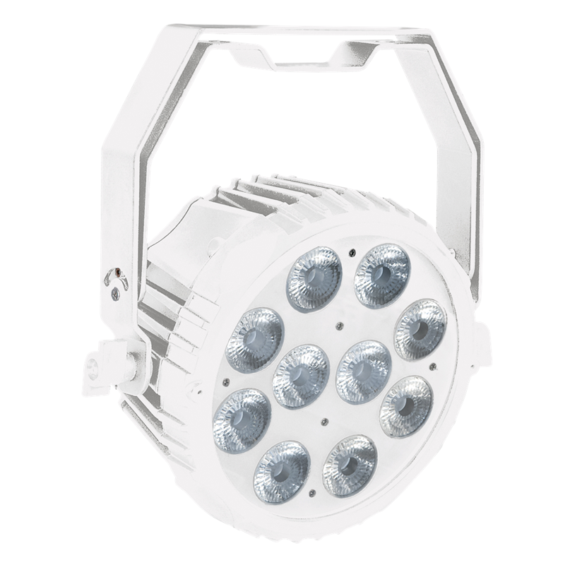 Showtec Powerspot 10 SW 10 x 5 W Justerbar Hvid + Amber LED Spot - Hvid