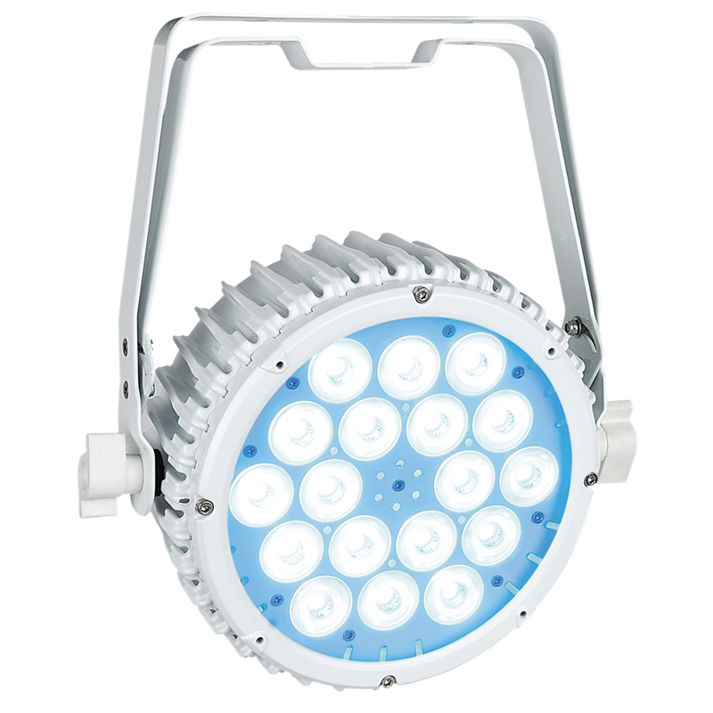 Showtec Compact Par 18 MKII 18x 3 W RGB LED Par - hvid