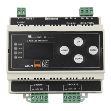 Showtec SPI-2 Installations DIN skinne, 2 x 960 pixel output