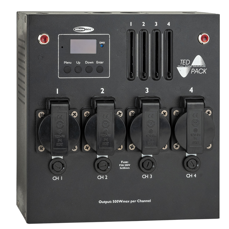 Showtec TED Pack LC 4-kanals dæmperpakke med lokal kontrol til LED og FX