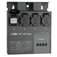 Showtec RP-405 MKII 4 kanals Relæ Pakke, Også til LED
