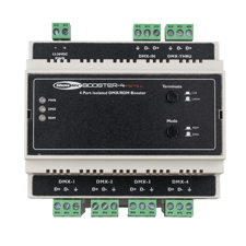 Showtec Booster-4 Installer DIN Skinne