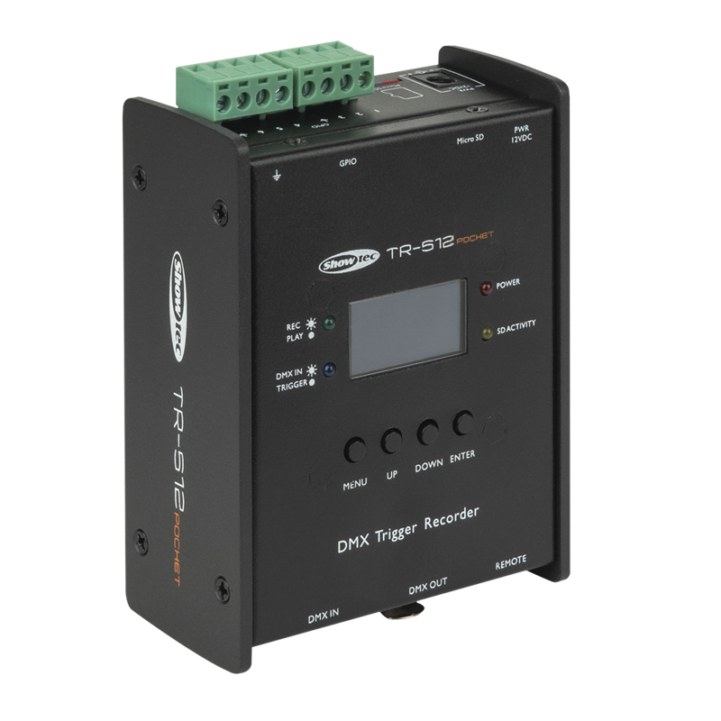 Showtec TR-512 Pocket DMX Trigger/Recorder