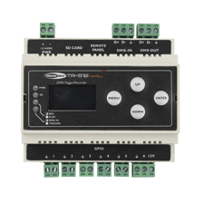Showtec TR-512 Installér DIN-skinne, optage og afspille flere shows