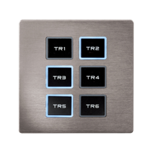 Showtec Vægpanel Fjernbetjening til TR-512 Install/Pocket Sølv frontpanel