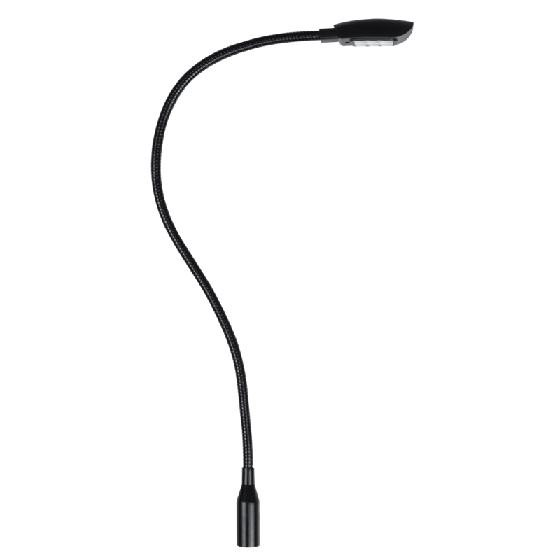 Svanehals lampe XLR, RGBW 45 cm - 4 -polet XLR lige - dæmpbar