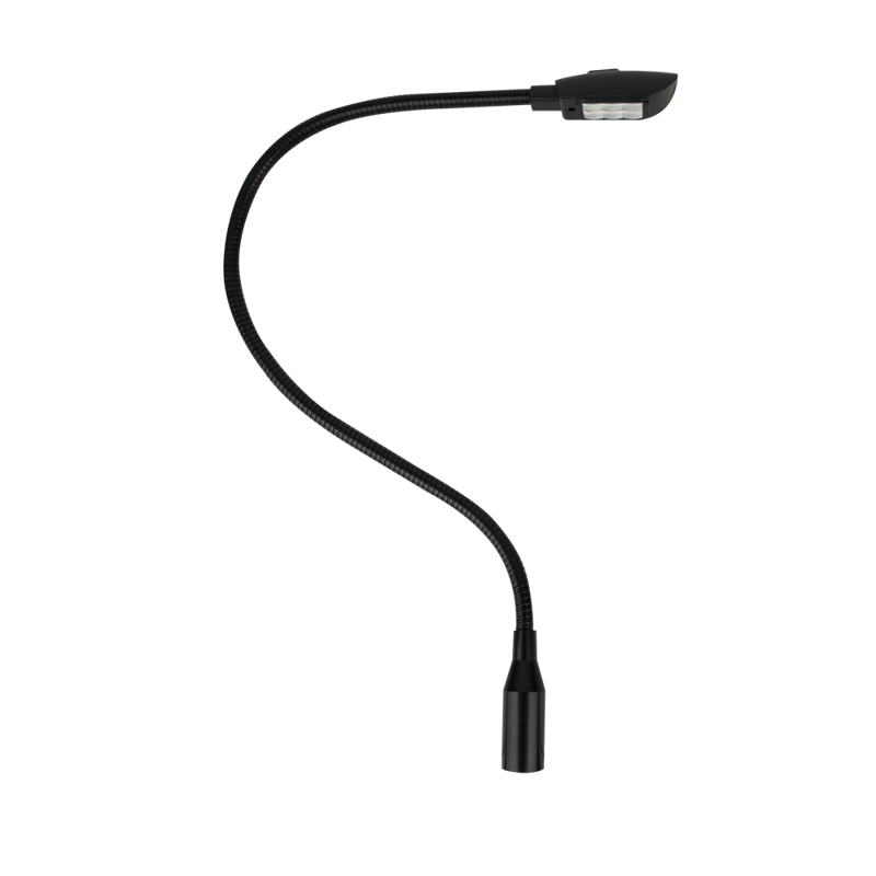 Svanehals lampe XLR, 40 cm - 4 -polet lige XLR