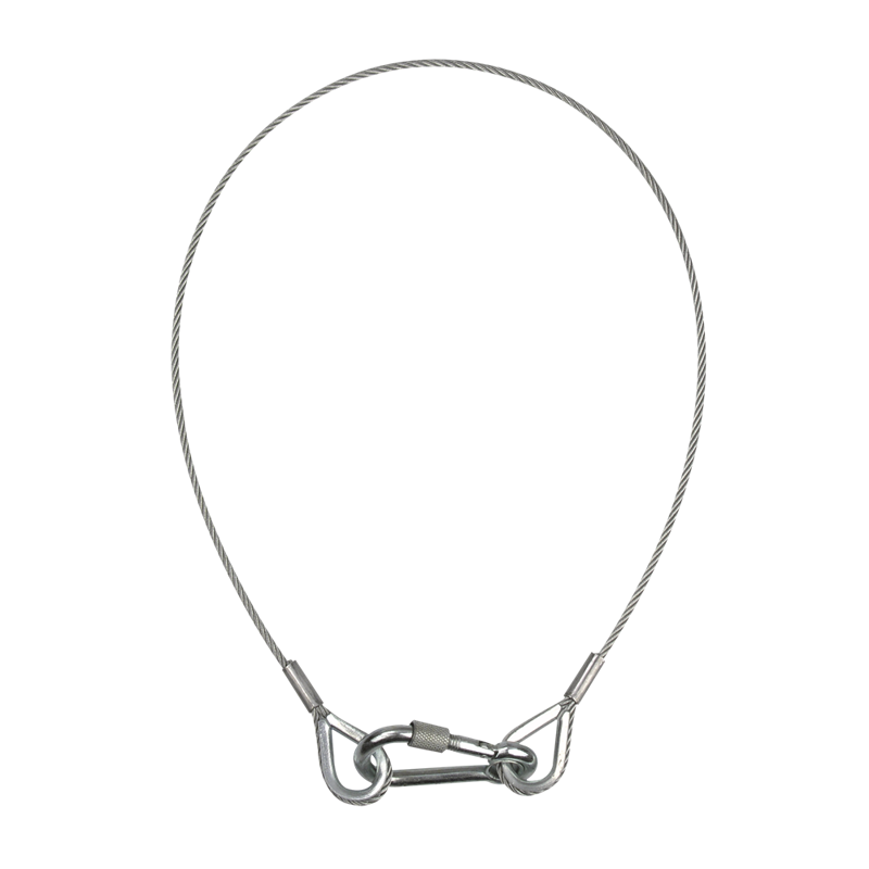 Showgear Sikkerhedswire 3 mm WLL: 5 kg - 60 cm - sølv