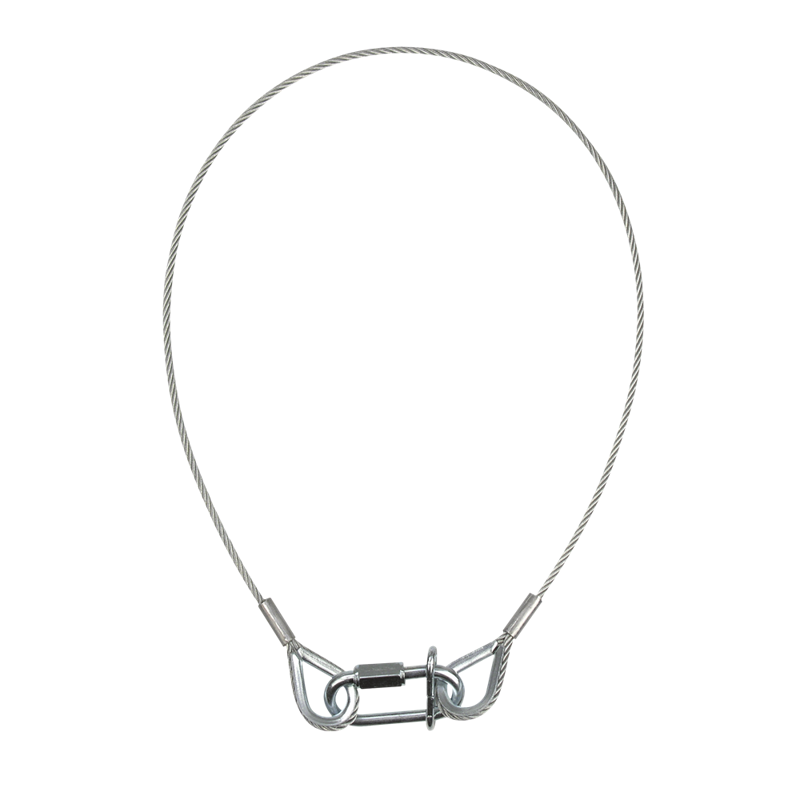 Showgear Sikkerhedswire 3 mm WLL: 5 kg - 60 cm - sølv