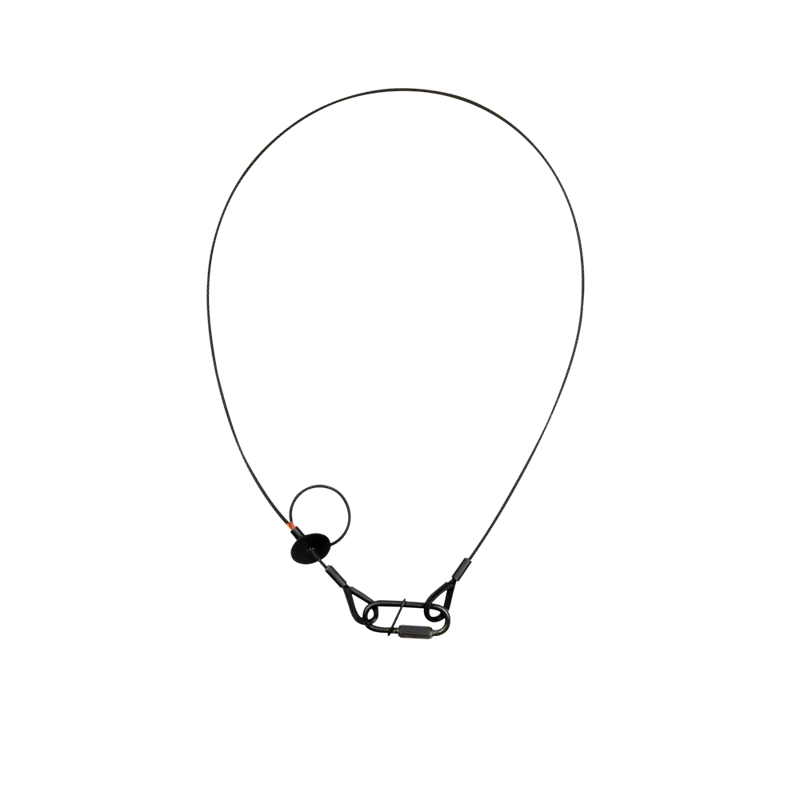 Saveking Sikkerhedswire 3 mm - BGV-C1 WLL: 20 kg - 100 cm - sort