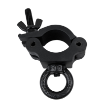 Halfcoupler til 50 mm. rør. Med øje. Max. 340 Kg. Sort