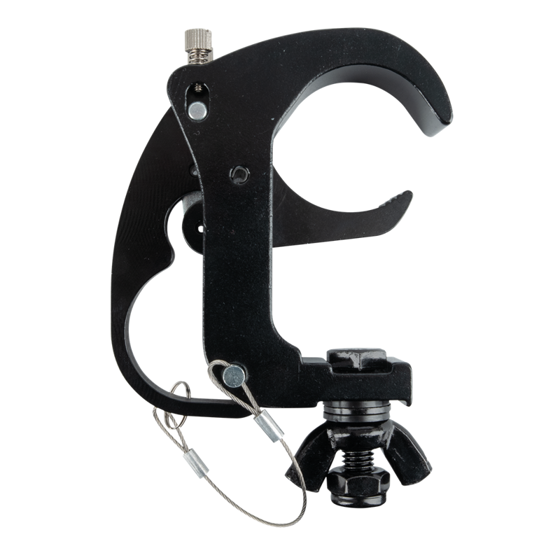 Snap coupler til 50 mm. rør. Max. 150 Kg. Sort