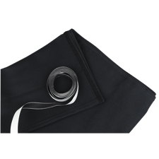 Showgear Stage Skirt Stagemolton 320 g/m² Black - 600 x 60 cm (W x H) - unpleated