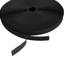 Selvklæbende velcro til scenepodier mv. 2 cm bredde. 25 meter. Sort