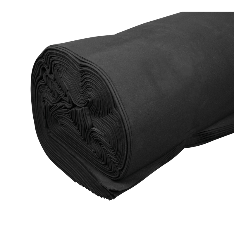 Showgear Dekomolton 160 g/m² Sort - 3 x 60 m (B x L)