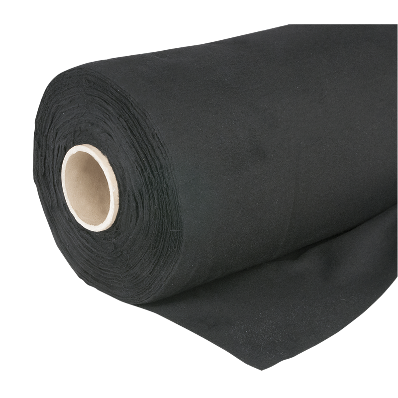 Showgear Dekomolton 160 g/m² Sort - 1,3 x 60 m (B x L)