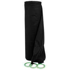 SHOWGEAR Deko Molton 160 g/m² Bolt 0,8m, 30m Black - 0.8 x 30 m (W x L)