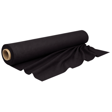 SHOWGEAR Deko Molton ECO 140 g/m² Bolt Black, 30m Black - 1.3 x 30 m (W x L)